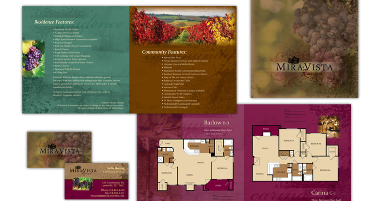 Mira Vista Ranch brochure and card