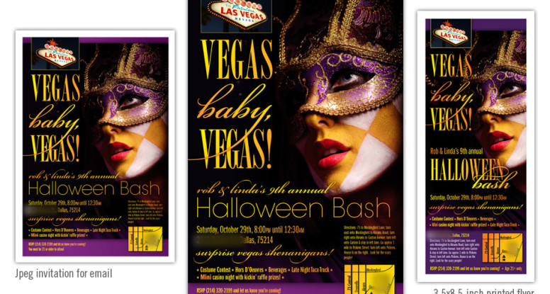 Halloween party invitations - email, poster, flyer