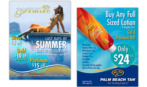Palm Beach Tan point-of-purchase signs