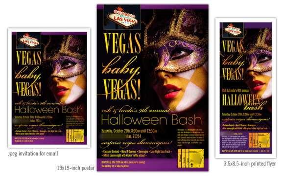 Halloween party invitation design